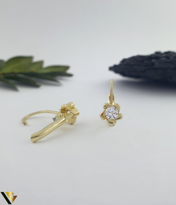 Cercei Aur 14K, Zirconiu [2]