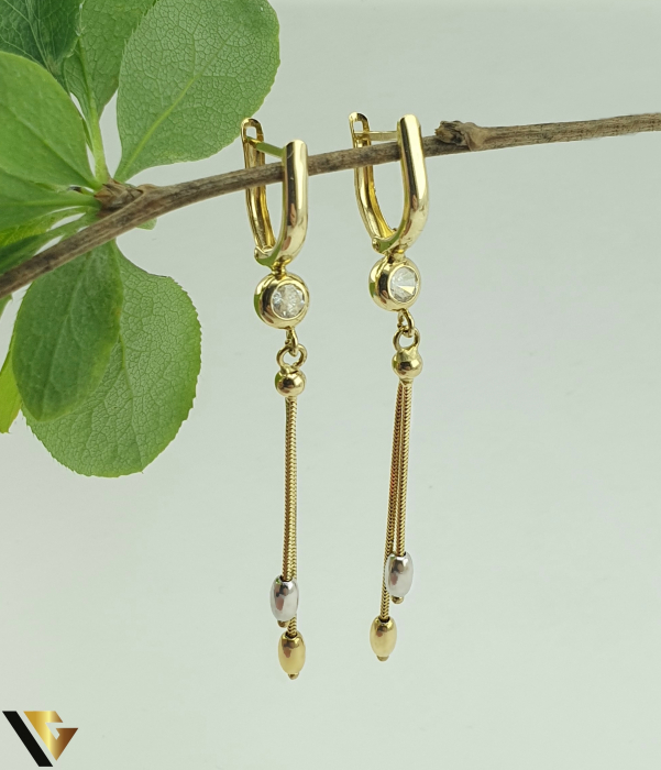 Cercei Aur 14k, Zirconiu [1]