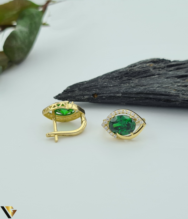 Cercei Aur 14k, Zirconiu [2]