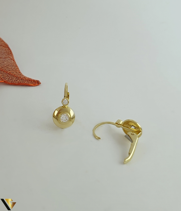 Cercei Aur 14K, Zirconiu [2]