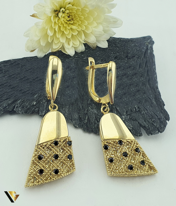 Cercei Aur 14k, Zirconiu [1]