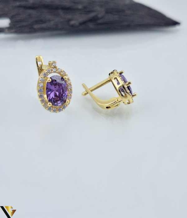 Cercei Aur 14k, Zirconiu [1]