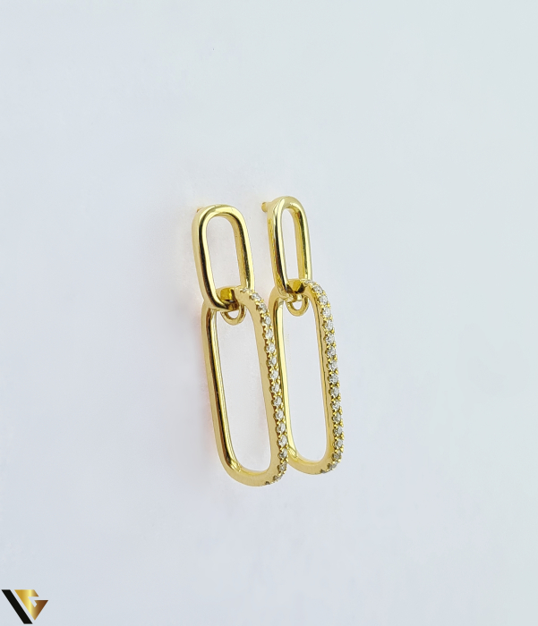 Cercei Aur 18k, Diamante 0.17 ct [2]