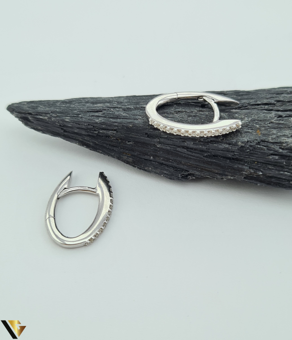 Cercei Aur 18k, Diamante 0.26ct [2]