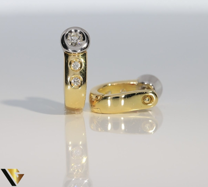 Cercei Aur 18k, Diamante 0.30 ct [3]