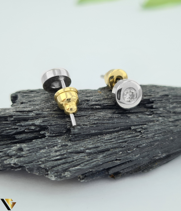 Cercei Aur 18k, Diamante 0.40 ct [2]