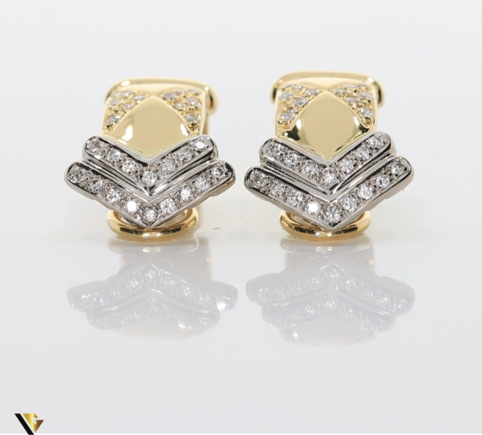 Cercei Aur 18k, Diamante 0.43 ct [2]
