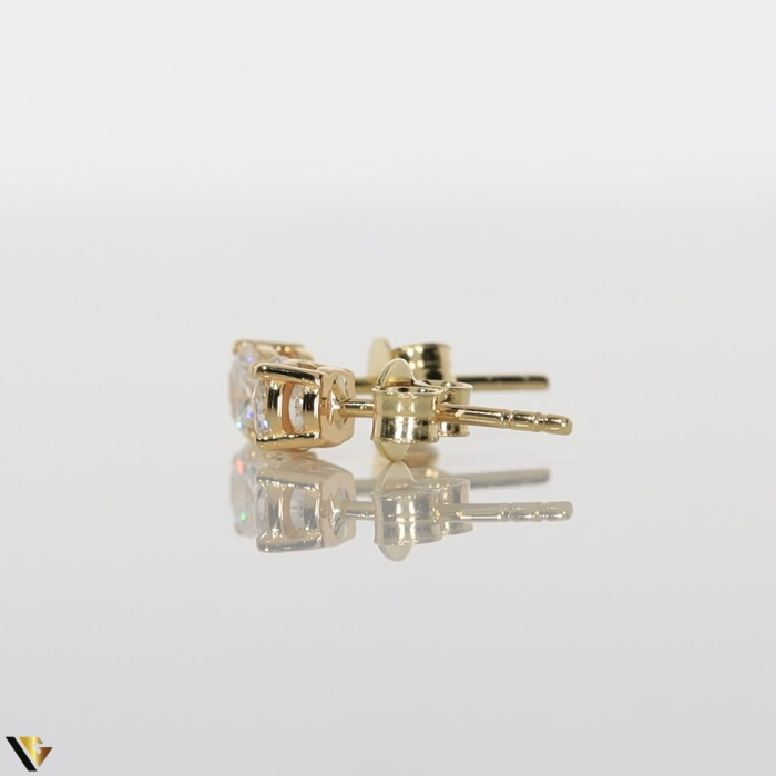 Cercei Aur 18k, Diamante 0.59 ct [3]