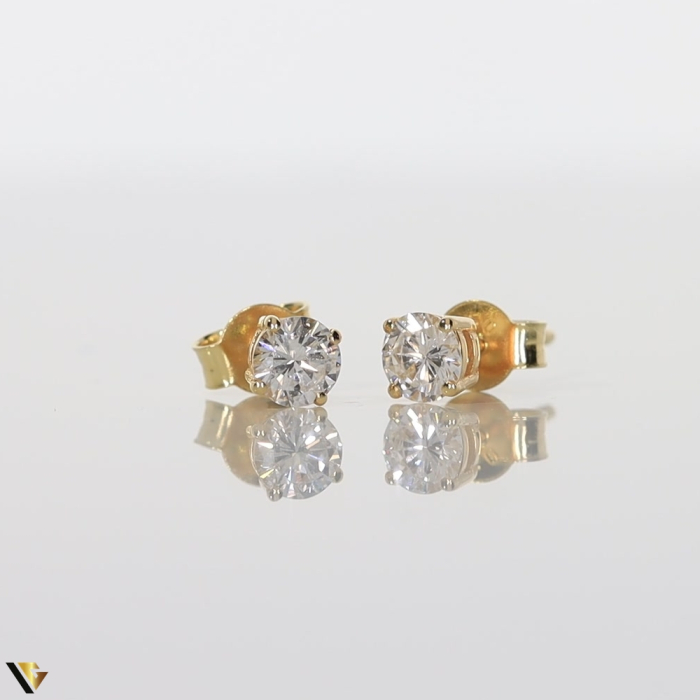 Cercei Aur 18k, Diamante 0.59 ct [2]
