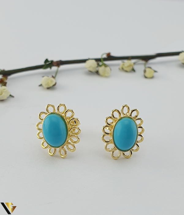 Cercei  Aur 18k, Turcoaze [2]