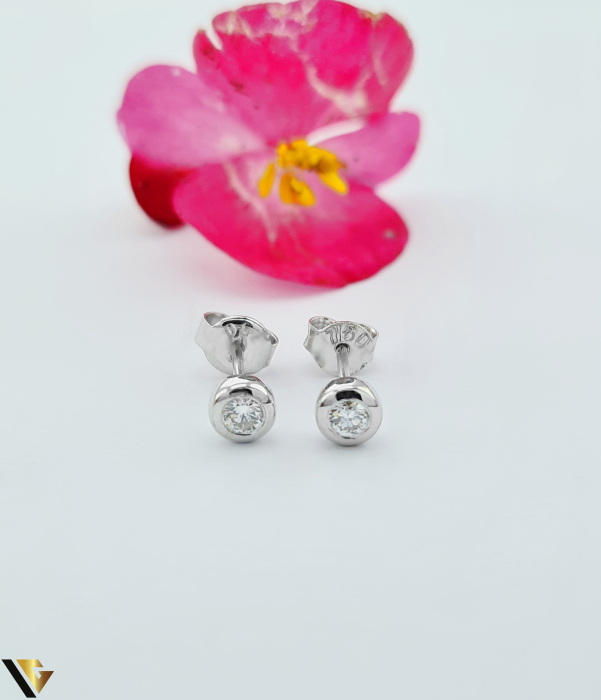Cercei Aur 18k, Diamante 0.17 ct [1]