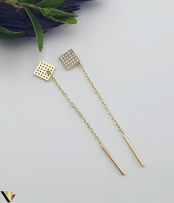 Cercei cu lant, Aur 14k [2]