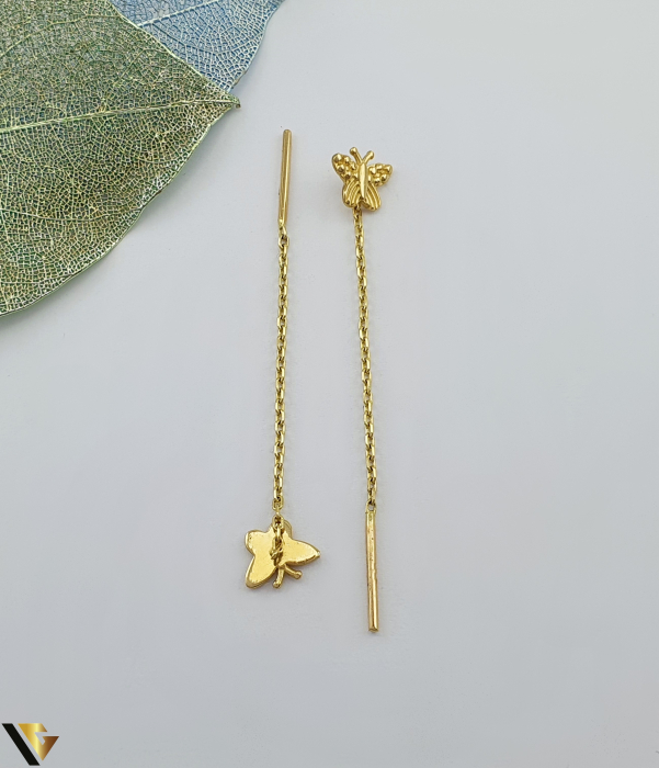 Cercei cu lant aur 14k Greutate: 1.49 grame Lungime: 54 mm Marcaj / titlu: 585 Locatie: Bacau Calea Marasesti Tel: 0756943079 [2]