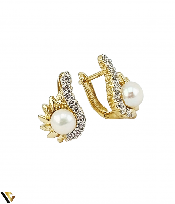 Cercei din aur 14k, 3.99 grame [2]