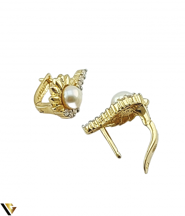 Cercei din aur 14k, 3.99 grame [3]