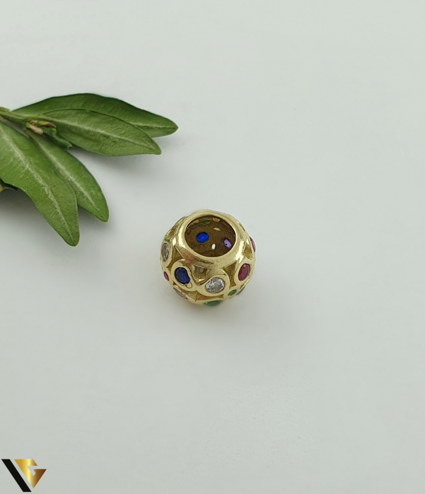 Charm / Talisman Aur 14k, Zirconiu [2]