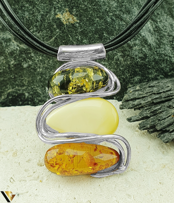 Colier Argint 925, Chihlimbar [2]