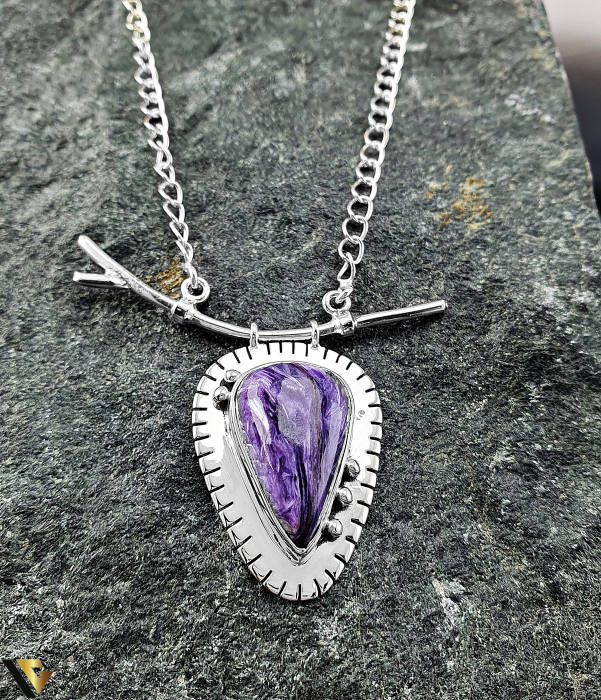 Colier Argint 925, Charoite [2]