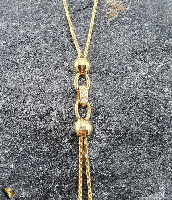 Colier Aur 14k, Zirconiu [2]