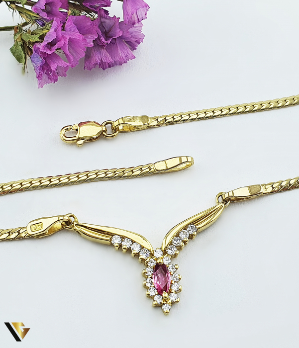 Colier Aur 18k, Rubin [2]