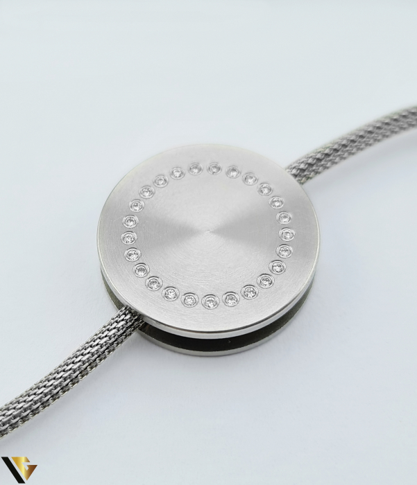 Colier otel inoxidabil , Diamante aprox .0.063 ct 20.41g [2]