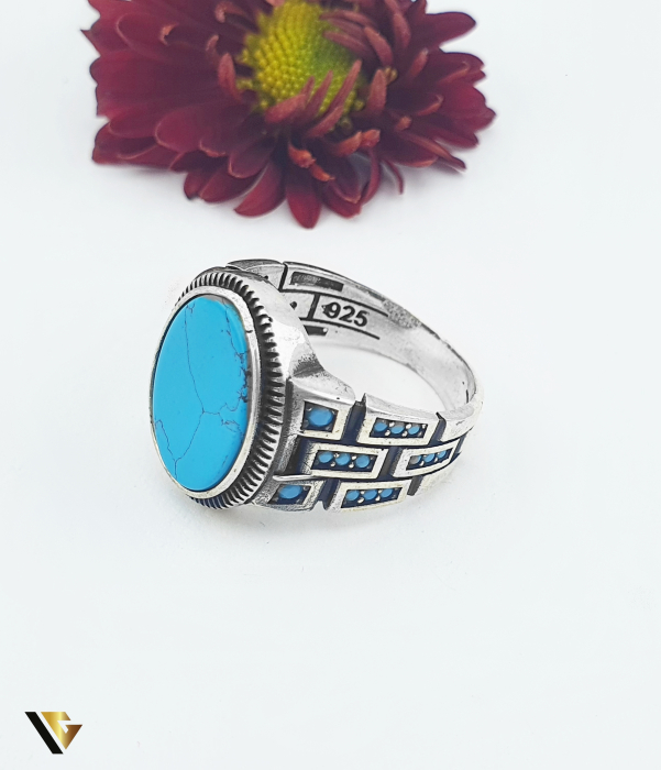 Inel Arginit 925, Turcoaz [3]