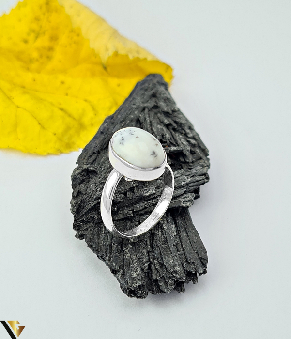 Inel Argint 925, Agat dentritic [1]