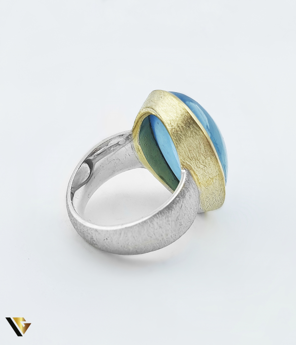 Inel Argint 925, Aquamarine Brazilian [3]