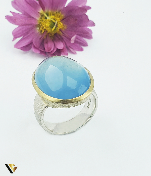 Inel Argint 925, Aquamarine Brazilian [1]