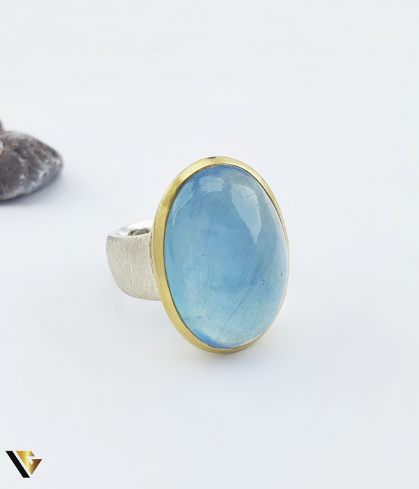Inel Argint 925, Aquamarine Brazilian [2]