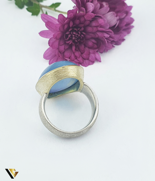 Inel Argint 925, Aquamarine Brazilian [3]