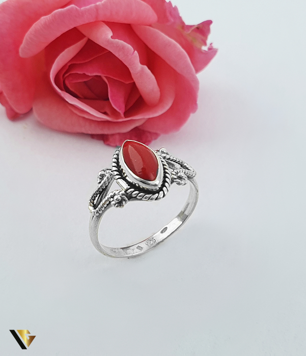 Inel Argint 925, Coral [1]