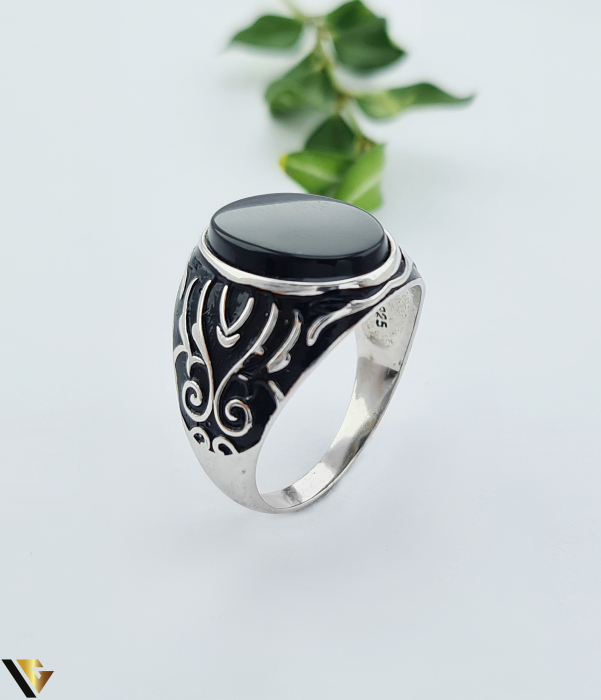 Inel Argint 925, Onix [1]