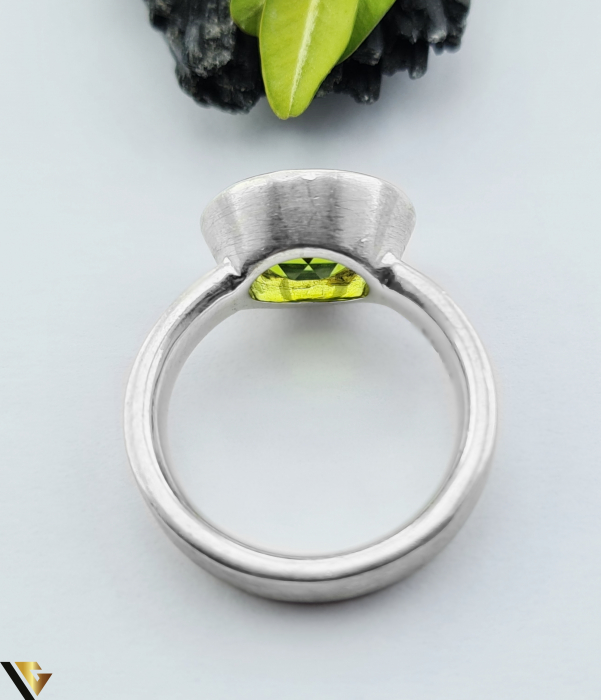 Inel Argint 925, Peridot 8.09g [2]
