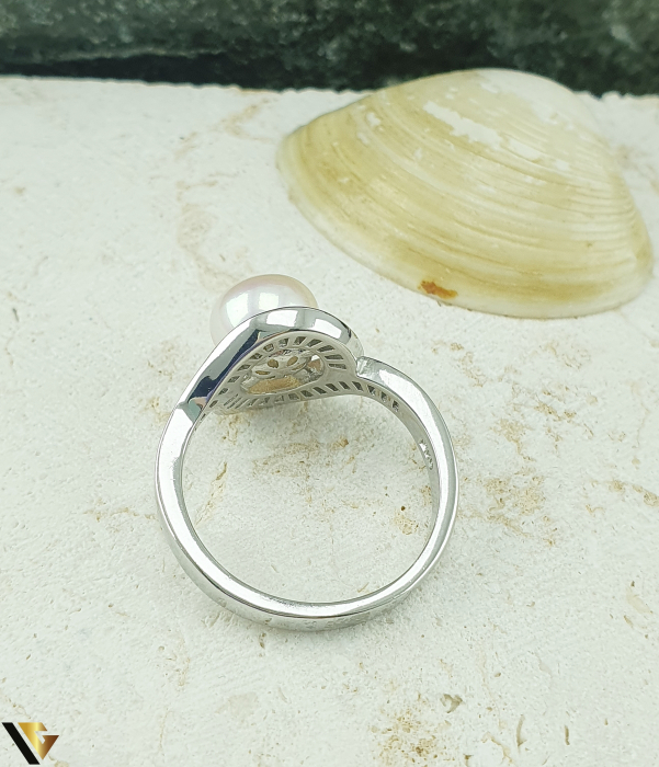 Inel Argint 925, Perla si Zirconiu [3]