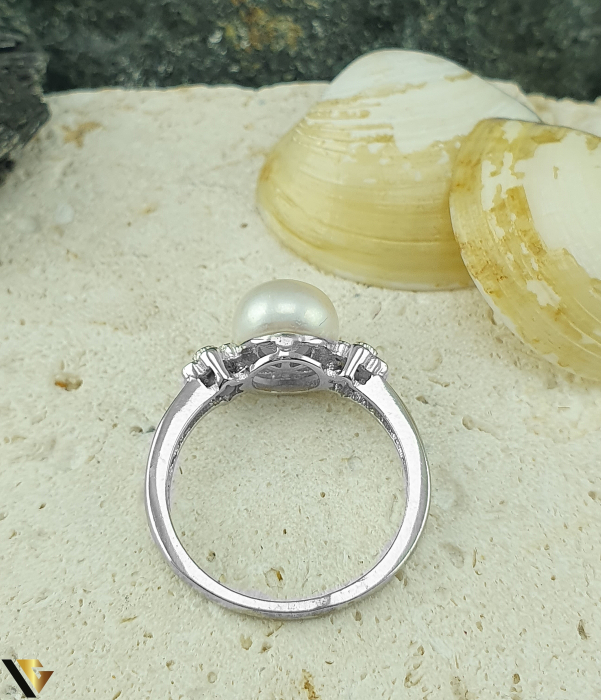 Inel Argint 925, Perla si Zirconiu [3]