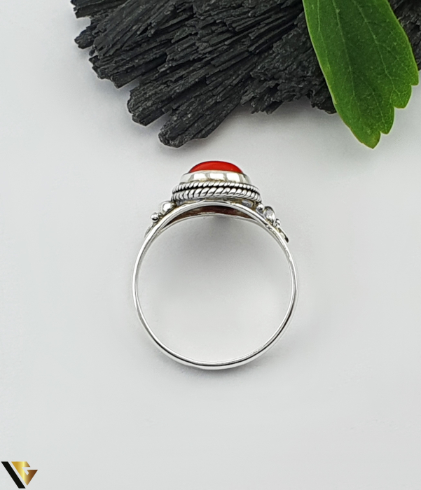 Inel Argint 925, Coral [2]