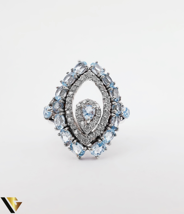 Inel Argint 925, Topaz [4]