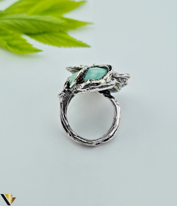 Inel Argint 925, Topaz, Amazonit [3]