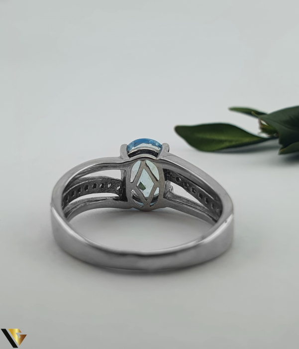 Inel Argint 925, topaz si zirconiu [2]