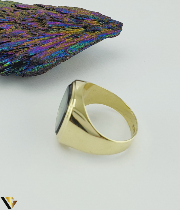 Inel Aur 14k, Ametist Verde [2]