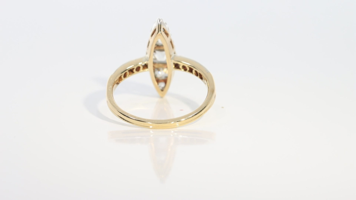 Inel Aur 14k, Argint 800, Diamante 1.12 ct [3]
