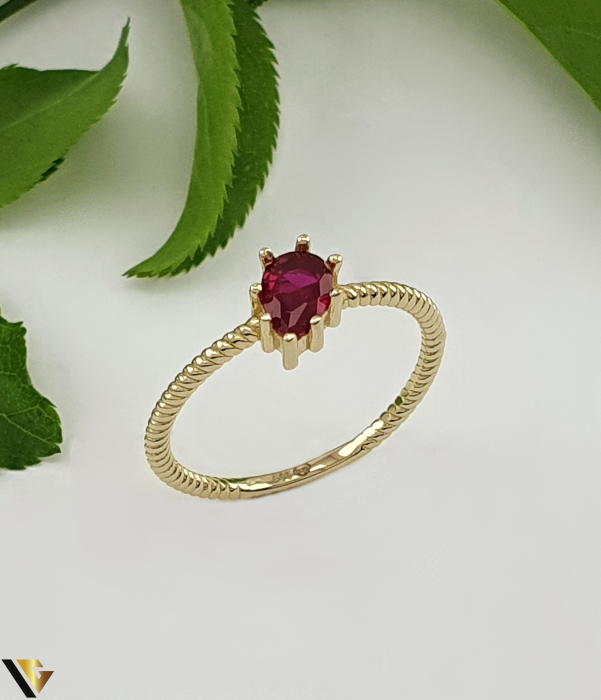 Inel Aur 14k, Rubin [1]