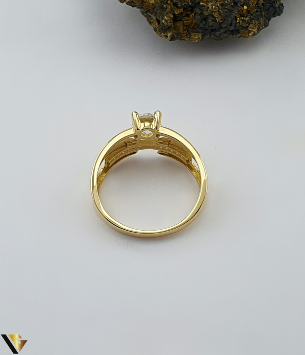 Inel aur 14k Greutate: 3.59 grame Latime: 11 mm Diametru: 19.80 mm Masura: UE 22 / RO 62 (circumferinta) Marcaj /  titlu: "585" Locatie: Bacau Calea Marasesti Tel: 0756943079 [2]