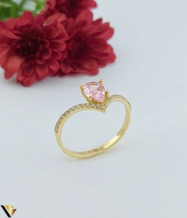 Inel Aur 14k, Cubic zirconia [1]