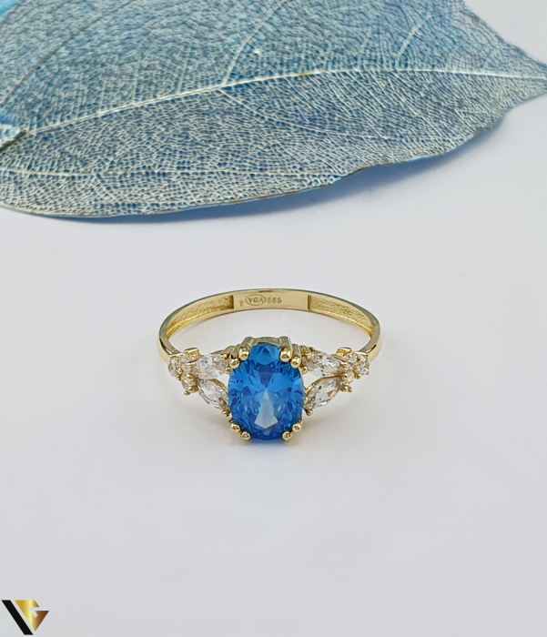 Inel aur 14k, Cristale de zirconiu Greutate: 1.79 grame Latime: 8 mm Diametru: 17.50 mm Masura: UE 15 / RO 55 (circumferinta) Marcaj /  titlu: "585" Locatie: Bacau Calea Marasesti Tel: 0756943079 [2]