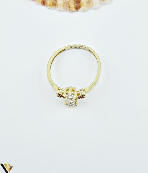 Inel aur 14k  Greutate: 2.71 grame Latime: 1.64 mm Diametru: 16.30 mm Masura: UE 12 / RO 52 (circumferinta) Marcaj / titlu: 585 Locatie: HARLAU Tel: 0723353111 [2]