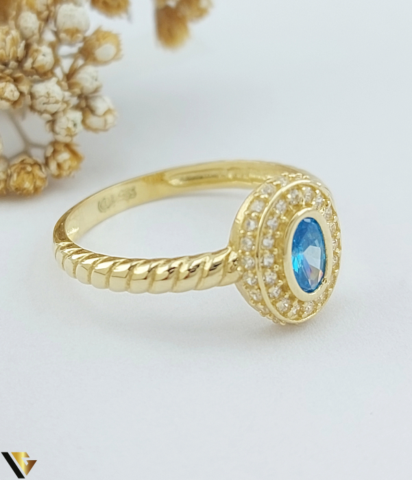 Inel Aur 14k, Cubic zirconia [2]