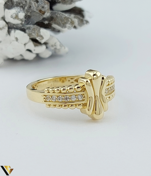 Inel Aur 14k, Cubic zirconia [2]