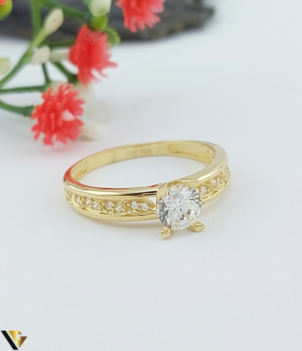 Inel Aur 14k, Cubic zirconia [2]